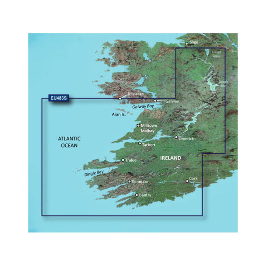 Garmin BlueChart? g3 Vision? HD - VEU483S - Galway Bay to Cork - microSD*/SD*