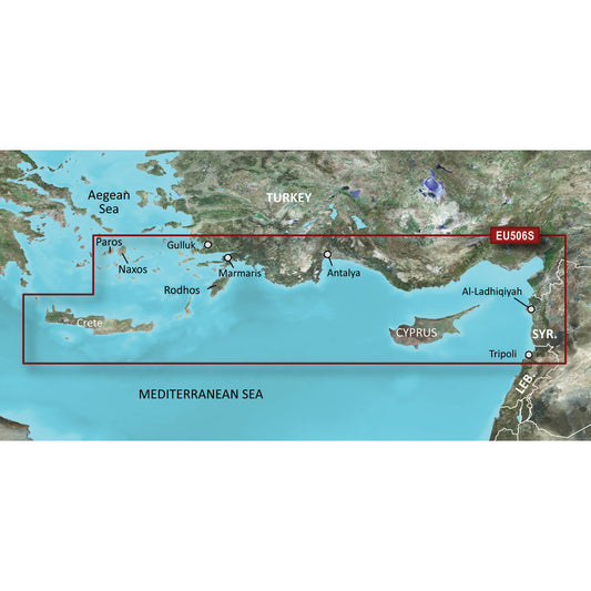 Garmin BlueChart? g3 Vision? HD - VEU506S - Crete To Cyprus - microSD*/SD*