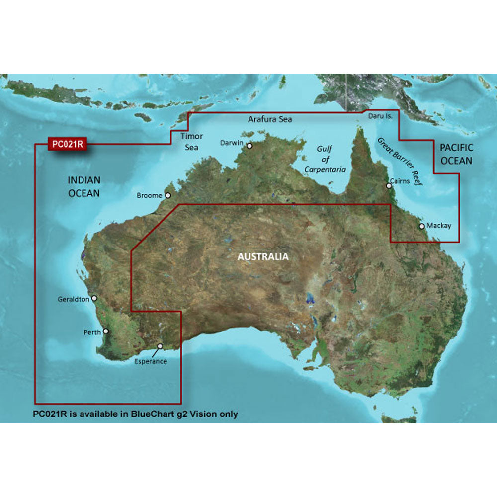 Garmin BlueChart? g3 Vision? HD - VPC021R - Mackay NW to Esperance - microSD*/SD*