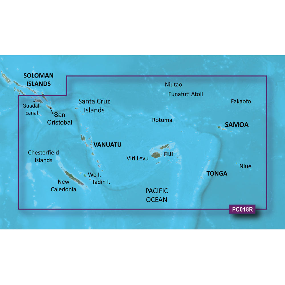 Garmin BlueChart? g3 Vision? HD - VPC018R - New Caledonia - Fiji - microSD*/SD*