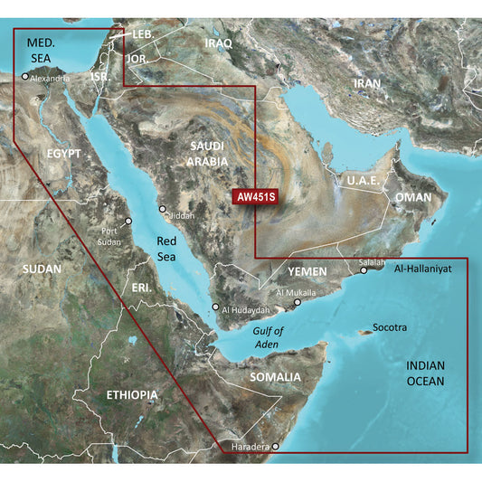 Garmin BlueChart? g3 Vision? HD - VAW451S - Red Sea - microSD*/SD*