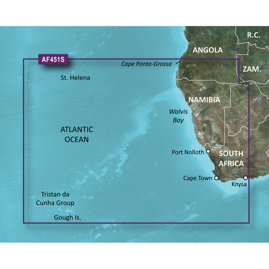 Garmin BlueChart? g3 Vision? HD - VAF451S - Namibia - Knysna, SA - microSD*/SD*