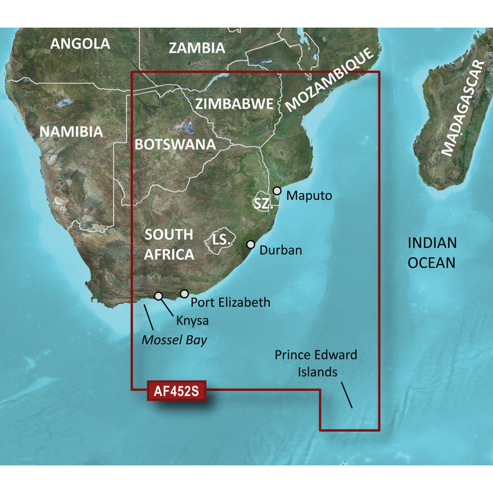 Garmin BlueChart? g3 Vision? HD - VAF452S - Knysna, SA to Beira, MZ - microSD*/SD*