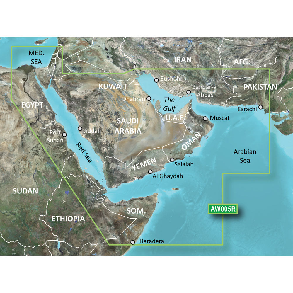 Garmin BlueChart? g3 Vision? HD - VAW005R - The Gulf & Red Sea - microSD*/SD*