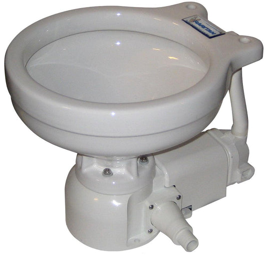 Raritan Sea Era Electric Toilet - Marine Size - Integral Pump - Straight & 90? Discharge - 12v
