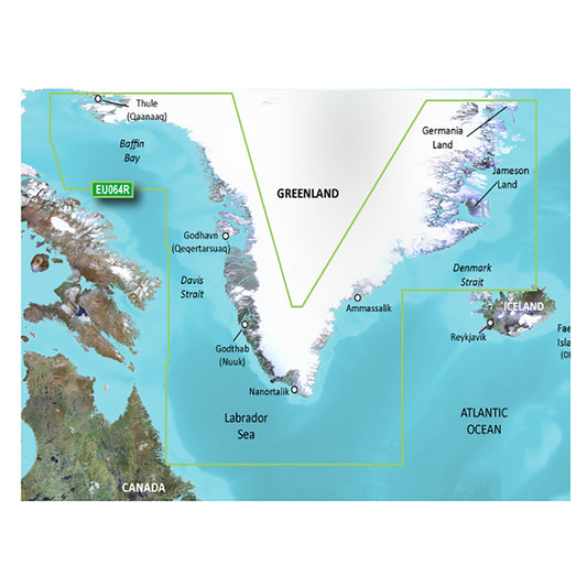 Garmin BlueChart? g3 Vision? HD - VEU064R - Greenland - microSD*/SD*