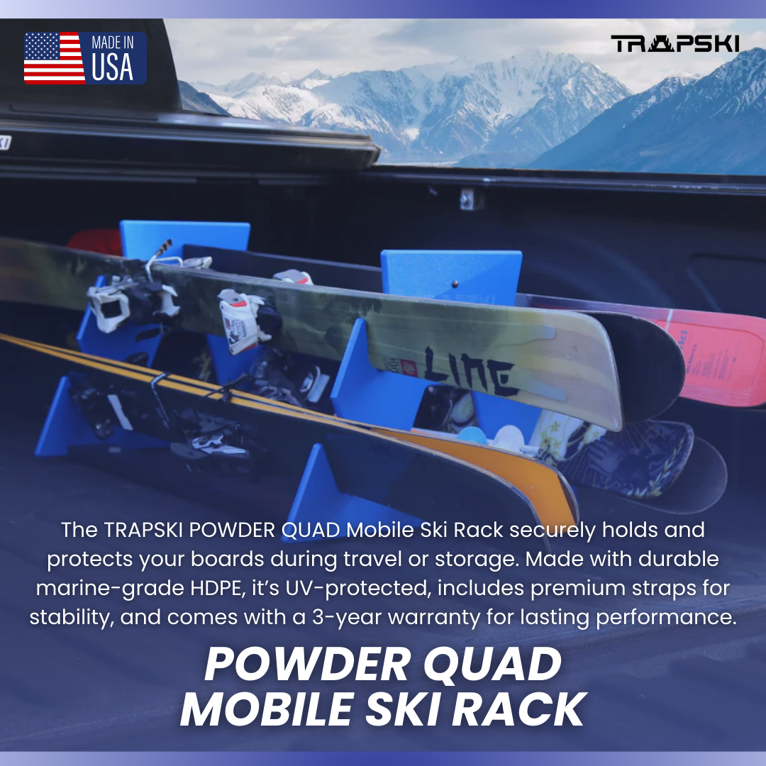 TRAPSKI POWDER QUAD Mobile Ski Rack