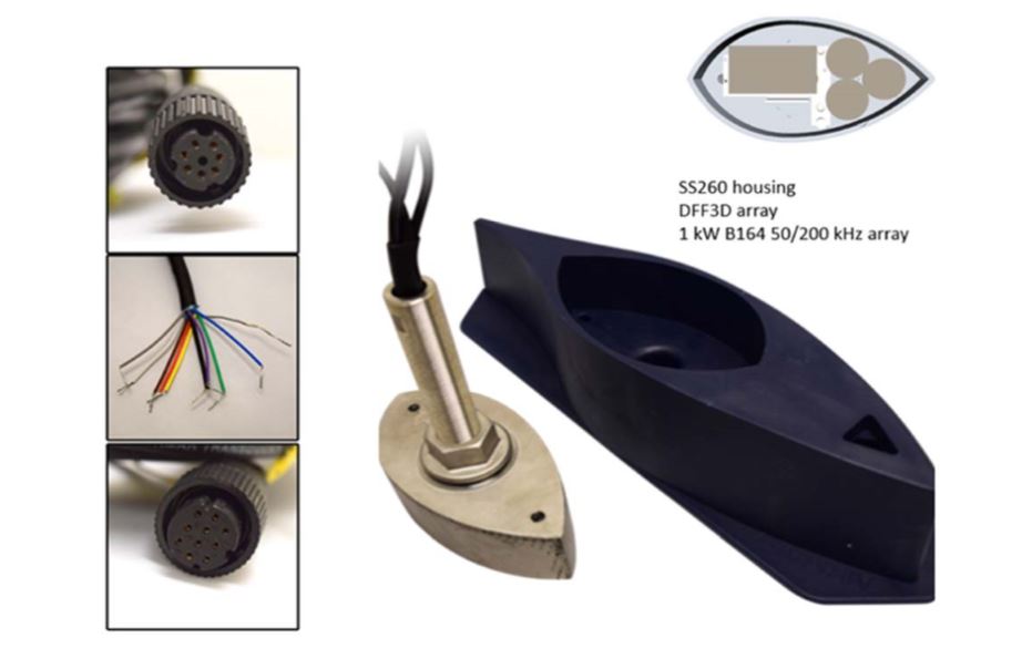 Furuno 165T-50/200-SS260 DFF3D Thru-Hull Combo Transducer [165T-50/200-SS260]