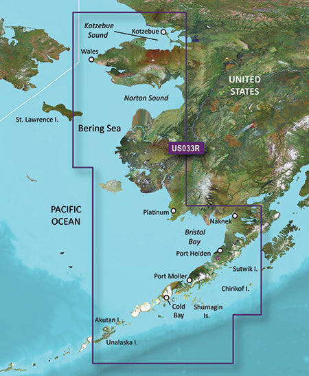 Garmin BlueChart g3 Vision HD - VUS033R - Bristol Bay - Kotzebue Snd. - microSD/SD [010-C0734-00]