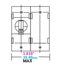 Newmar 15 Amp Double Pole Breaker W/ Black Throw