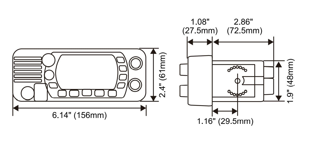 Standard Eclipse White VHF Class D 25 Watt
