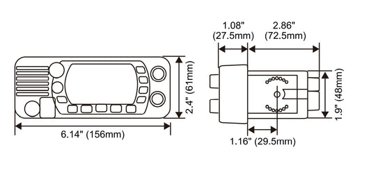 Standard Eclipse White VHF Class D 25 Watt