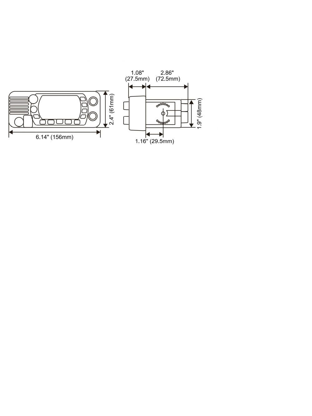 Standard Eclipse White VHF Class D 25 Watt