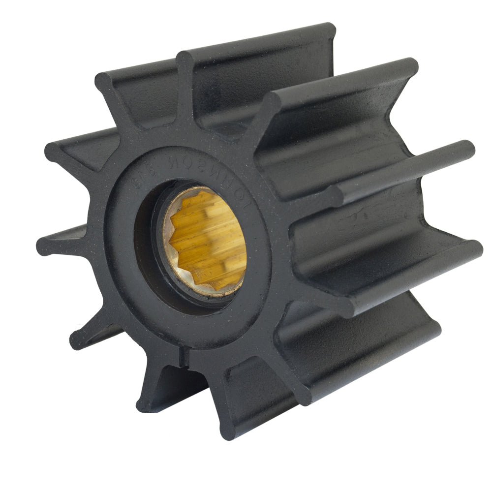 Jabsco Impeller Kit - 12 Blade - Neoprene - 3-?" Diameter - Brass Insert - Spline Drive