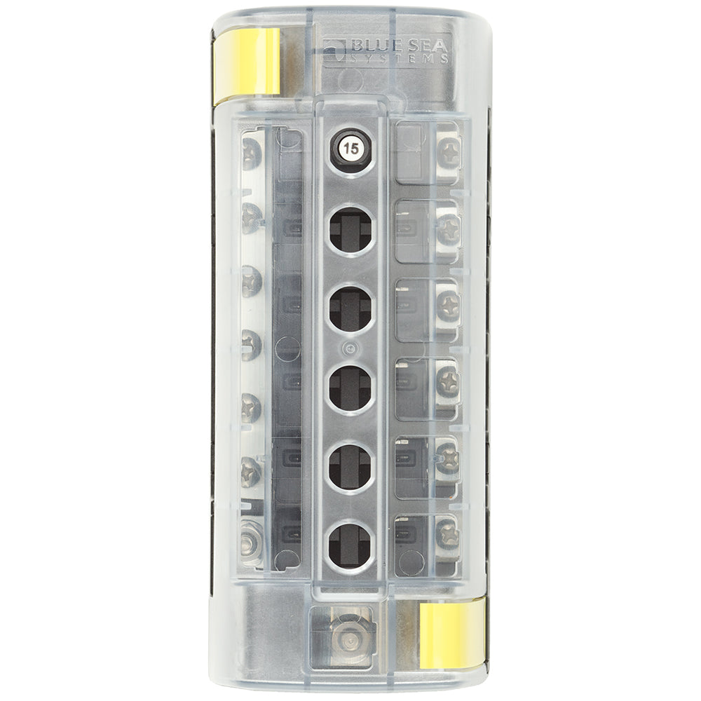 Blue Sea ST CLB Circuit Breaker Block - 6 position with Negative Bus
