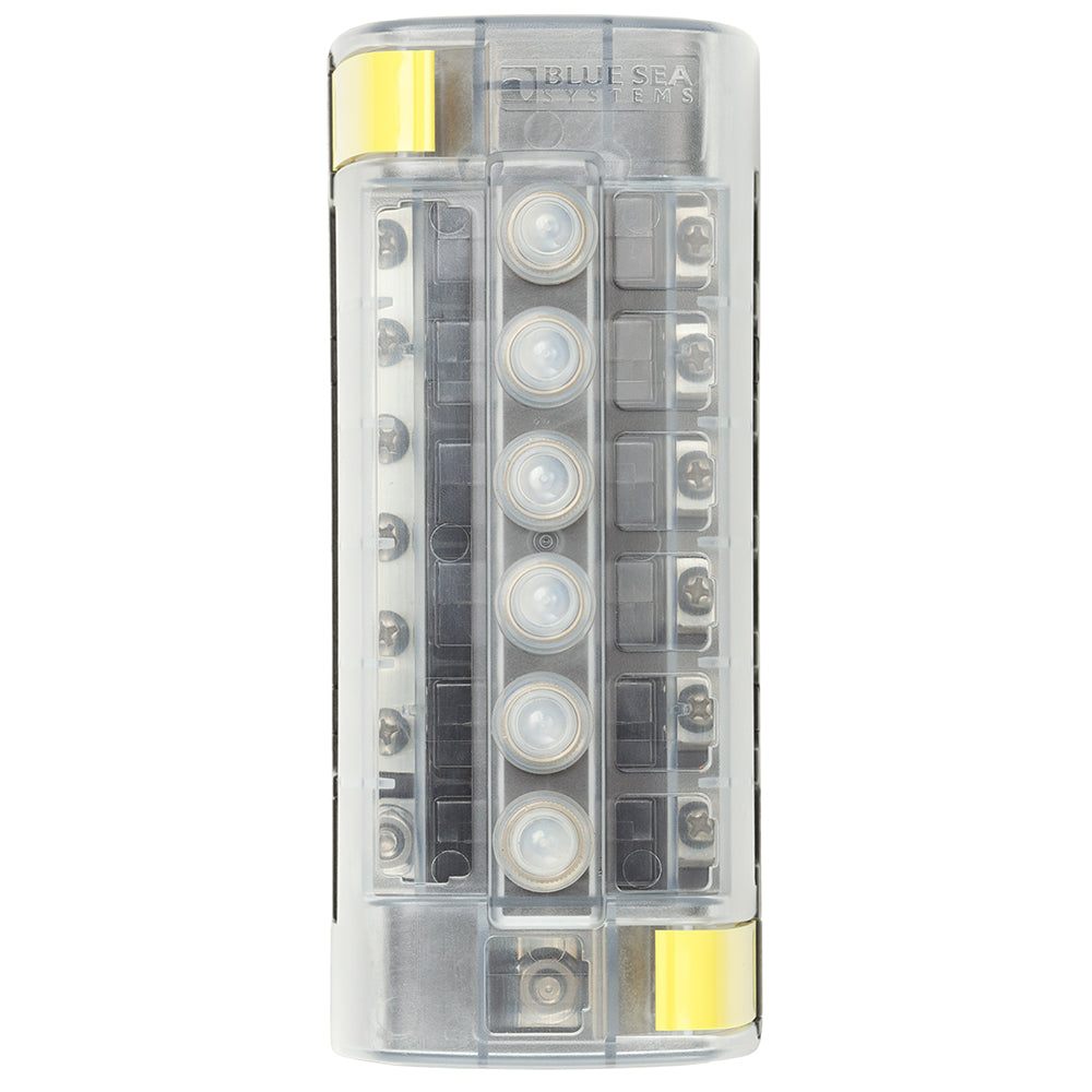 Blue Sea ST CLB Circuit Breaker Block - 6 position with Negative Bus