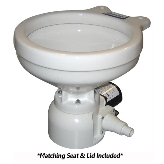 Raritan Sea Era Toilet - Marine Size - Remote Intake Pump - Straight & 90? Discharge - Smart Toilet Control - 12v