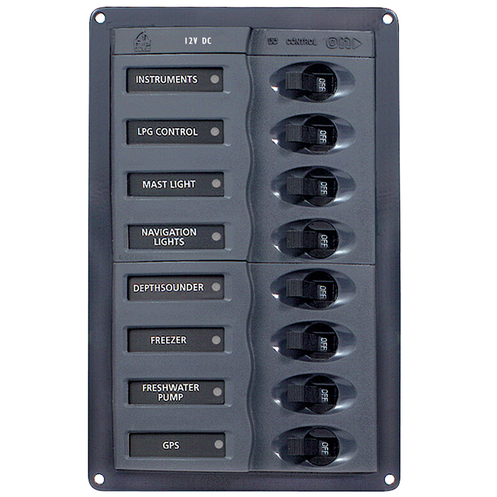BEP 901V 8 Way DC Circuit Breaker Panel Vertical