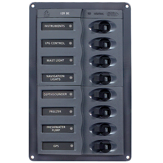 BEP 901V 8 Way DC Circuit Breaker Panel Vertical