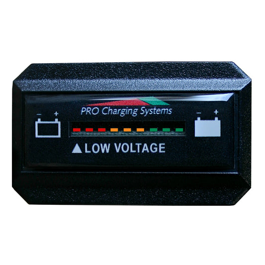 Dual Pro Battery Fuel Gauge - DeltaView? Link Compatible - Rectangle - 64V System (8-8V Batteries)