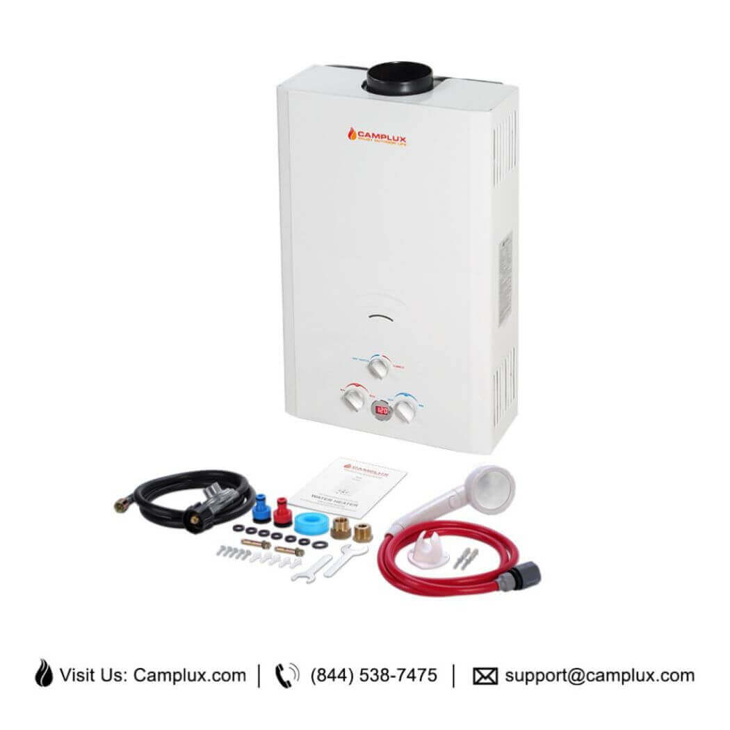 Camplux 16L Outdoor 4.22 GPM Propane Gas Tankless Water Heater