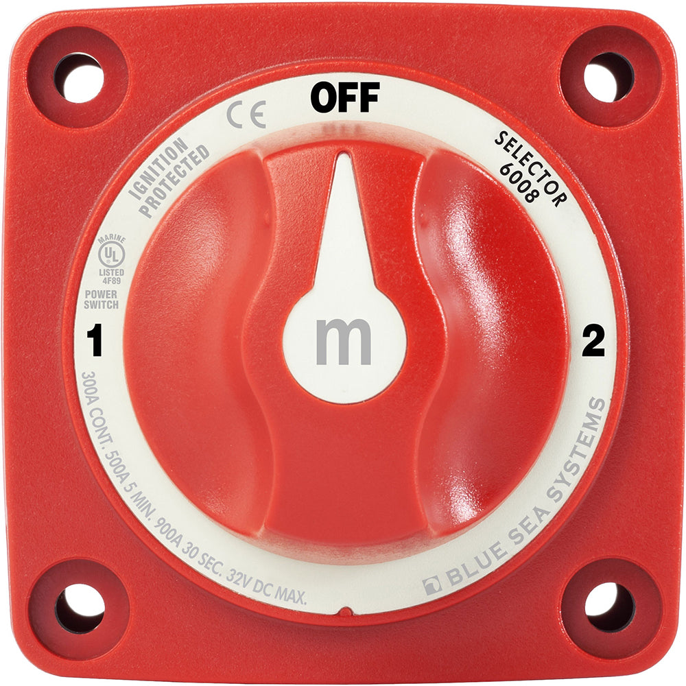 Blue Sea M-Series Battery Switch On/Off/On with Knob