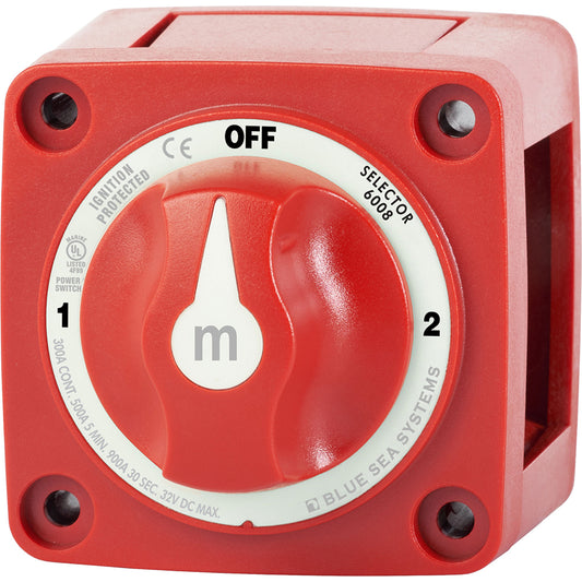 Blue Sea M-Series Battery Switch On/Off/On with Knob