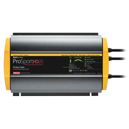 ProMariner ProSport HD 20 Gen4 20 Amp Battery Charger 12/24v 2 Bank 120v Input