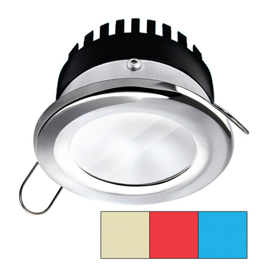 i2Systems Apeiron* Pro A503 - 3W - Round - Cool White/Red/Blue - Round - Off White Finish