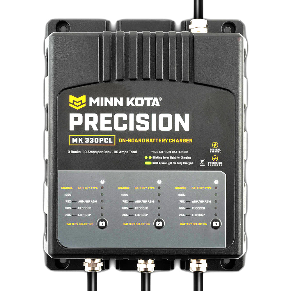 Minn Kota MK330PCL Precision Charger 3 Bank 10 Amps