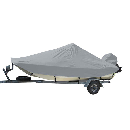 Carver Sun-DURA? Styled-to-Fit Boat Cover f/16.5' Bay Style Center Console Fishing Boats - Grey