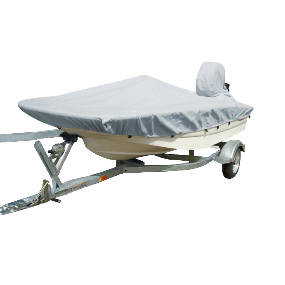 Carver Sun-DURA? Styled-to-Fit Boat Cover f/13.5' Whaler Style Boats with Side Rails Only - Grey