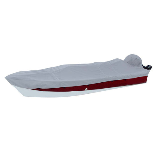 Carver Poly-Flex II Styled-to-Fit Boat Cover f/15.5' V-Hull Side Console Fishing Boats - Grey