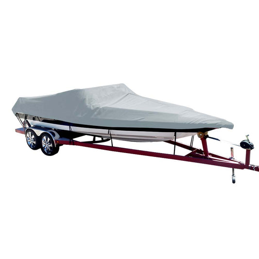 Carver Poly-Flex II Styled-to-Fit Boat Cover f/20.5' Sterndrive Ski Boats with Low Profile Windshield - Grey