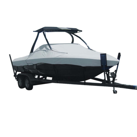 Carver Sun-DURA? Specialty Boat Cover f/19.5' Tournament Ski Boats w/Tower - Grey