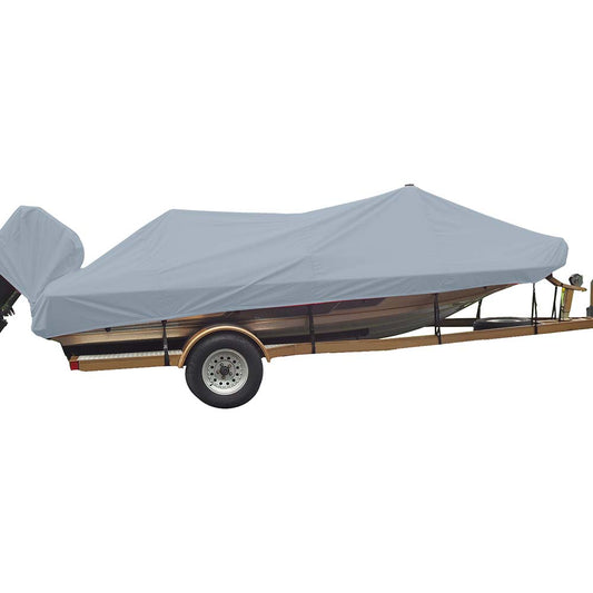 Carver Sun-DURA? Styled-to-Fit Boat Cover f/16.5' Wide Style Bass Boats - Grey