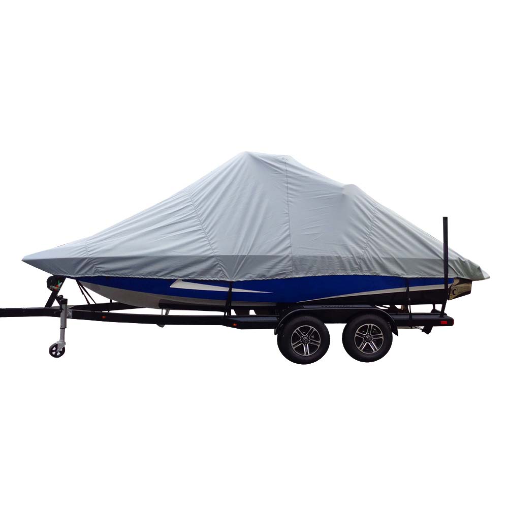 Carver Sun-DURA? Specialty Boat Cover f/22.5' Inboard Tournament Ski Boats w/Wide Bow & Swim Platform - Grey