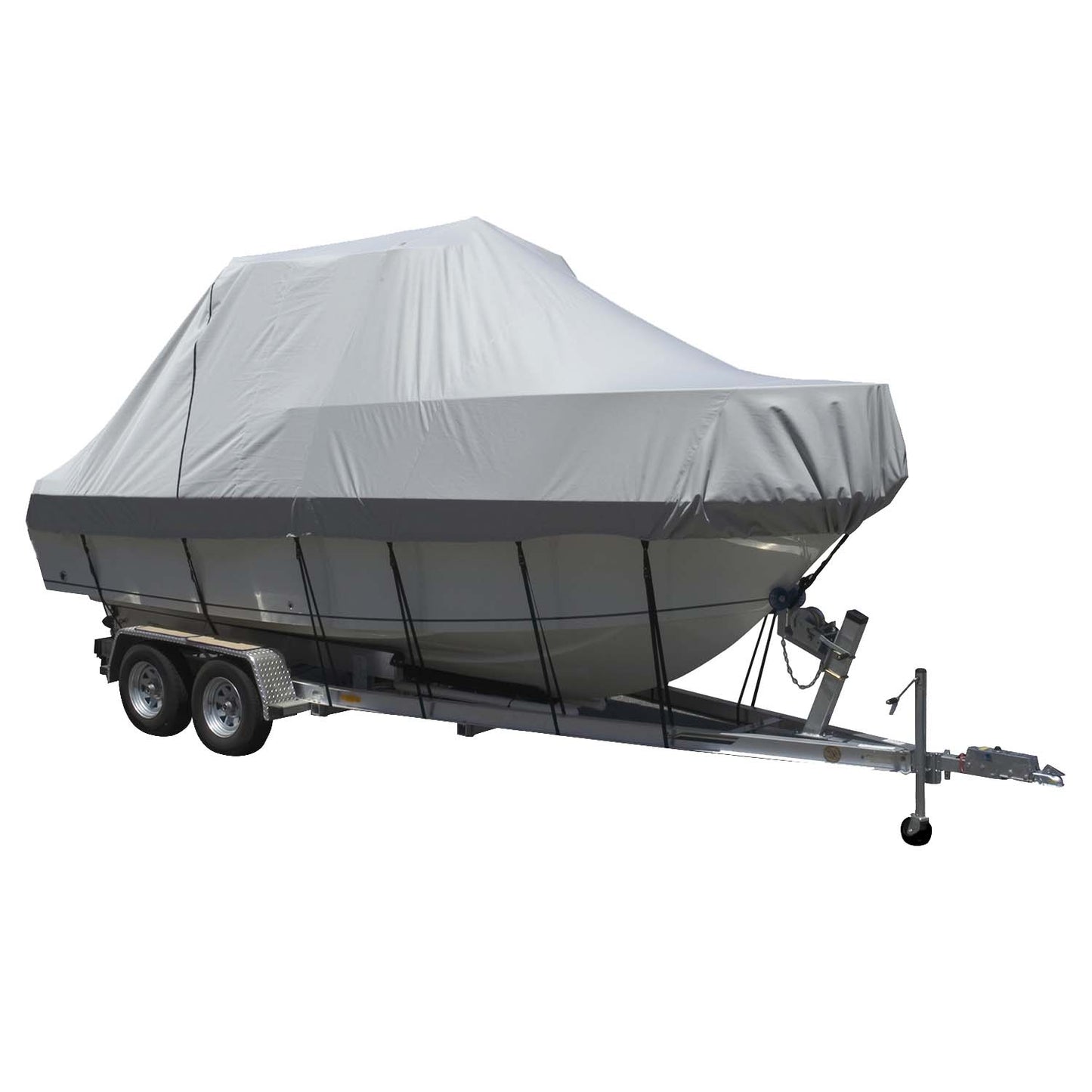 Carver Sun-DURA? Specialty Boat Cover f/19.5' Walk Around Cuddy & Center Console Boats - Grey