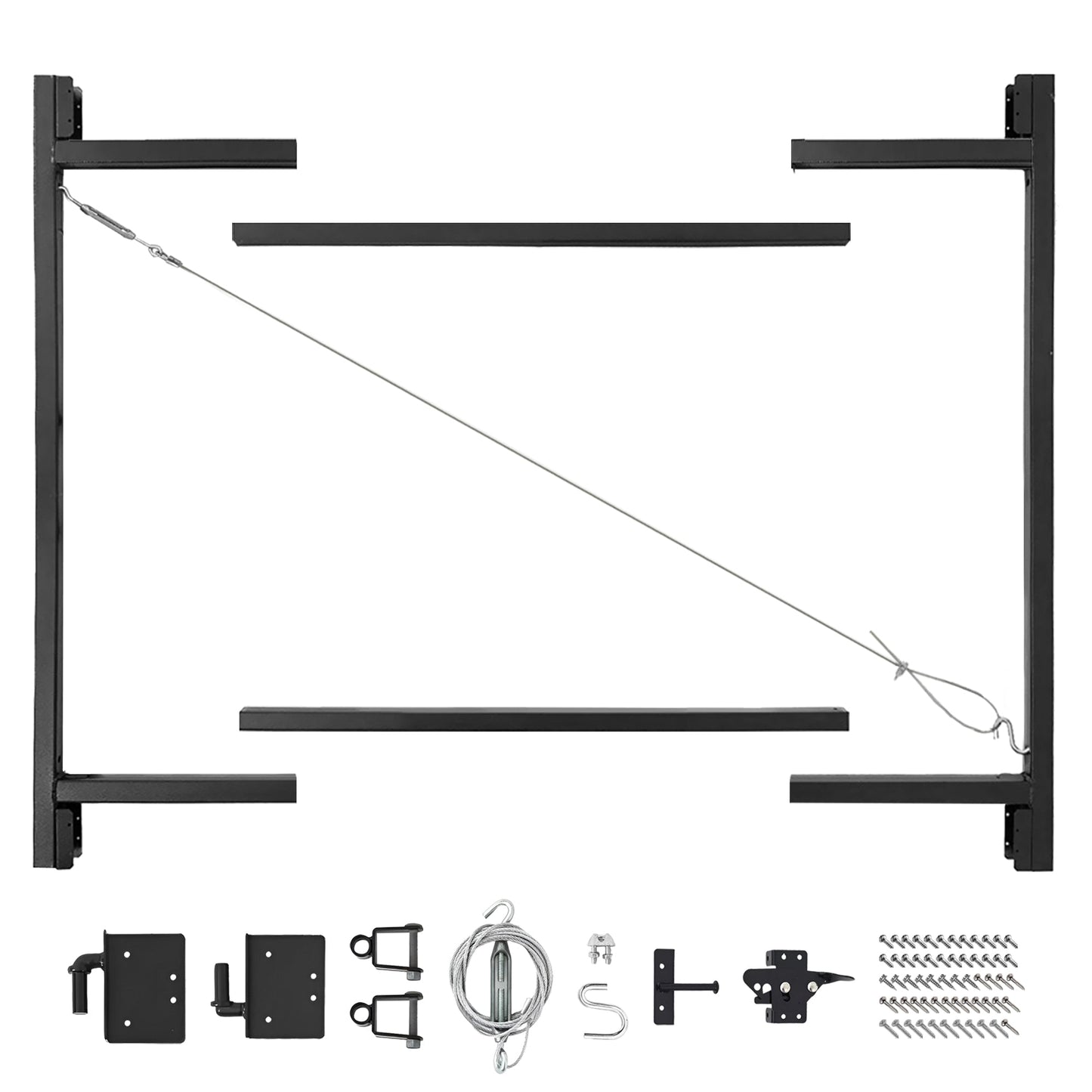 Adjust-A-Gate Steel Frame Gate Building Kit, 36"-60" Wide Opening Up To 5' High