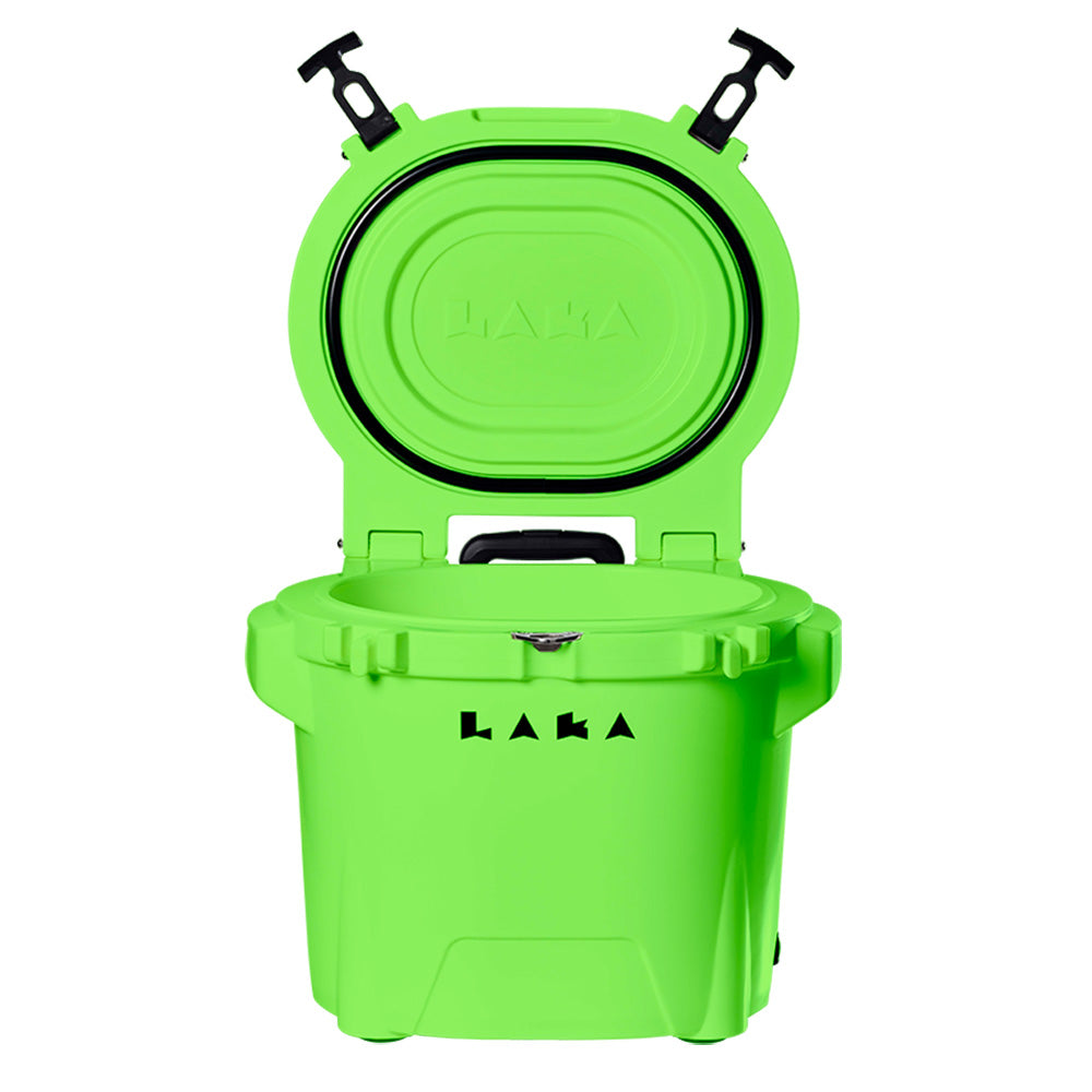 LAKA Coolers 30 Qt Cooler w/Telescoping Handle & Wheels - Lime Green