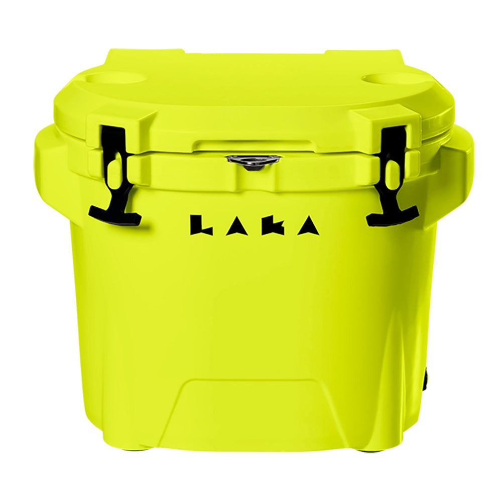 LAKA Coolers 30 Qt Cooler w/Telescoping Handle & Wheels - Yellow