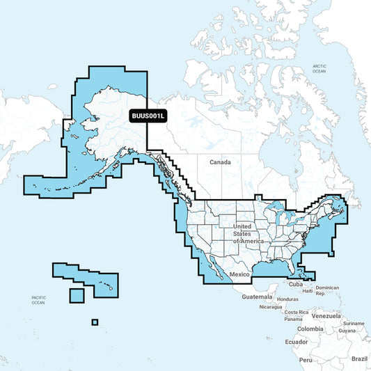 Garmin Navionics+* BUS001L U.S. & Coastal Canada Built-In Chart Updates - microSD*/SD* & 1-Year Subscription