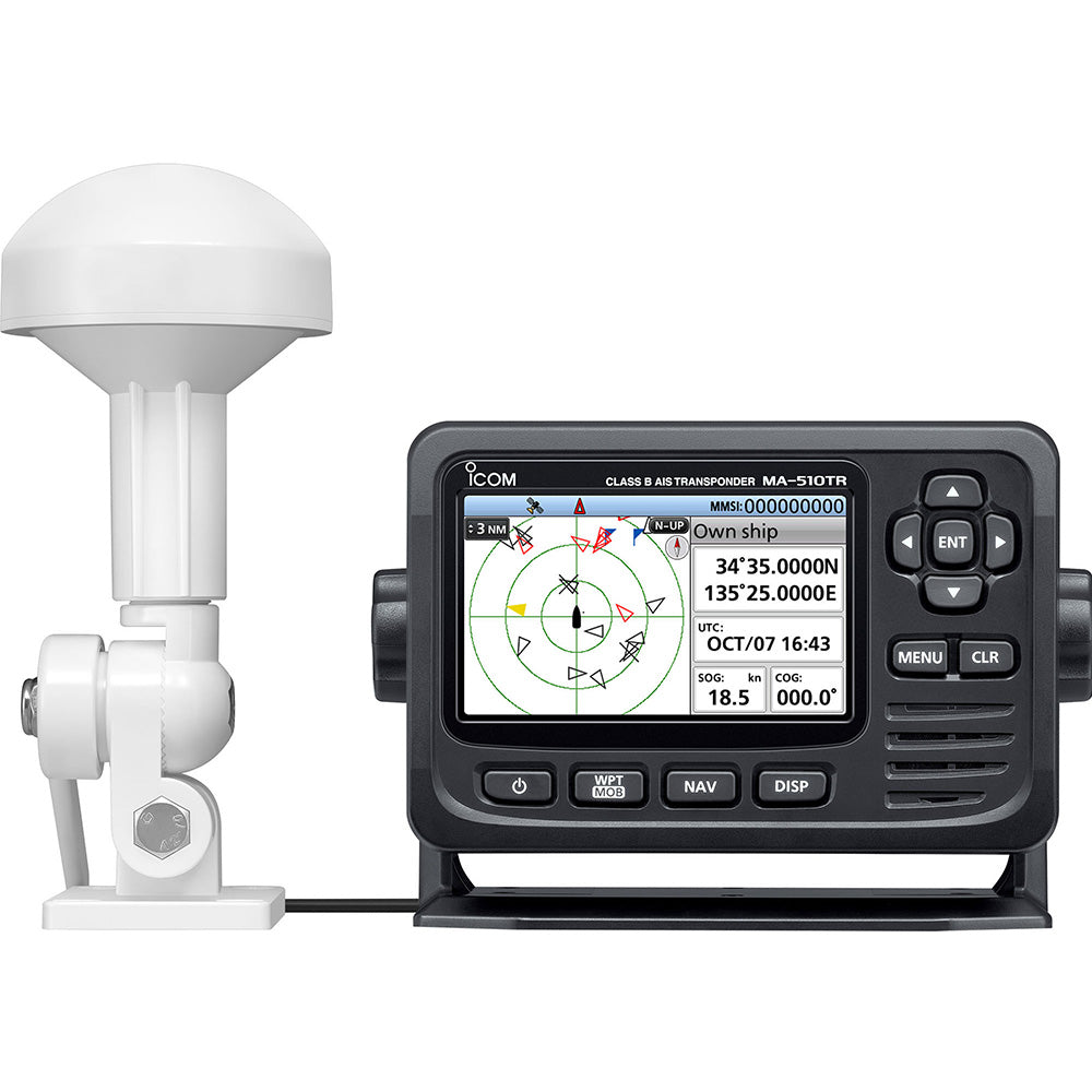 Icom MA-510TR AIS Transponder w/Antenna & 4.3" Display