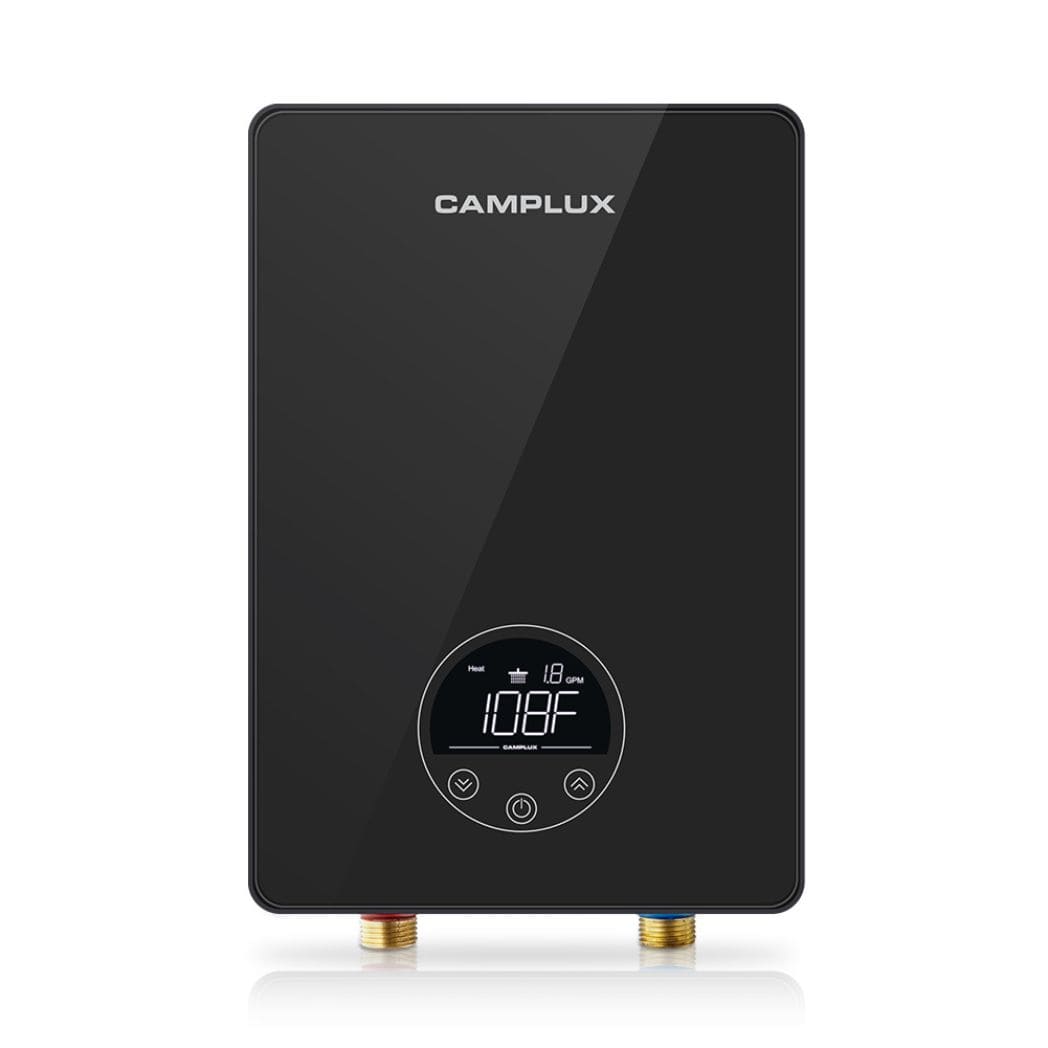 Camplux Tankless Hot Water Heater Electric Point of Use - Black