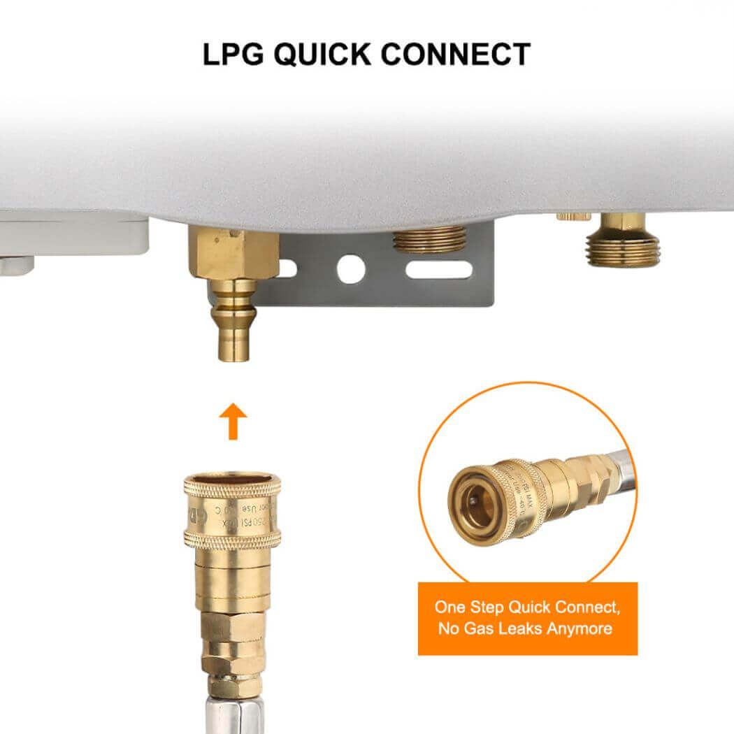 Camplux AY132GMAX Portable Propane Water Heater With Stand
