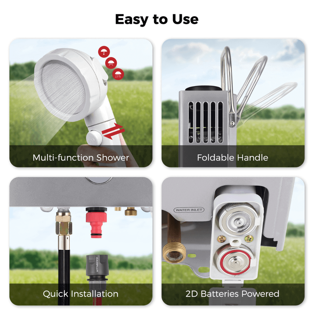 Camplux BW158G Camping Water Heater Propane