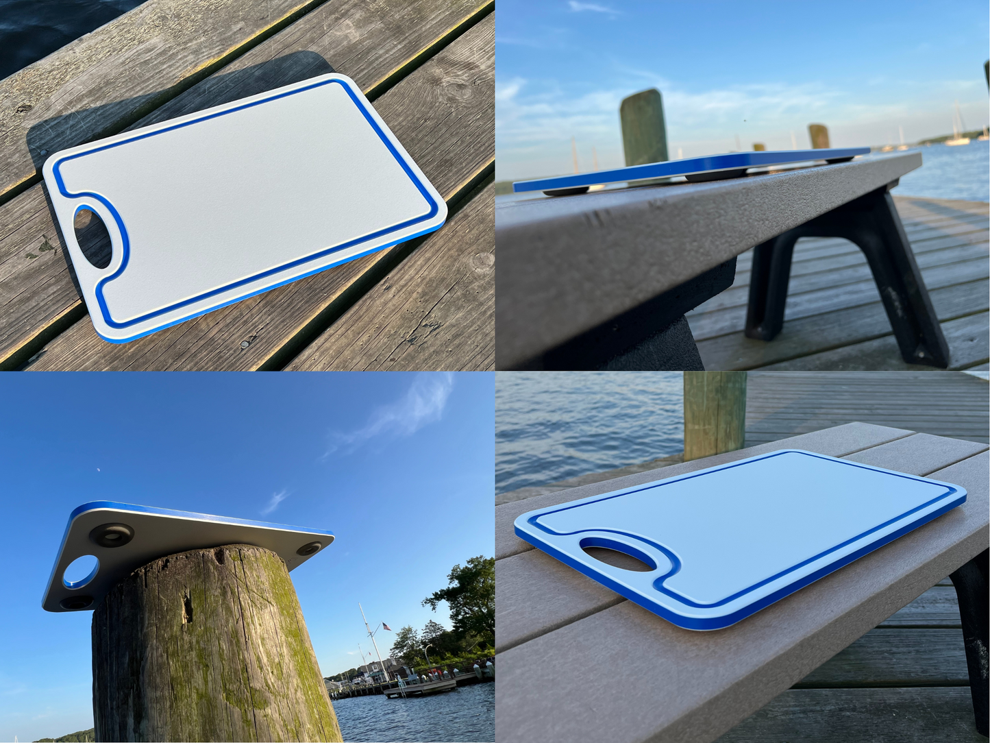 Made in the USA | Premium Cutting Board | Textured 1/2 inch HDPE UV Protected | Non-Skid or Mark Rubber Feet | Great for Boats & any Counter-top