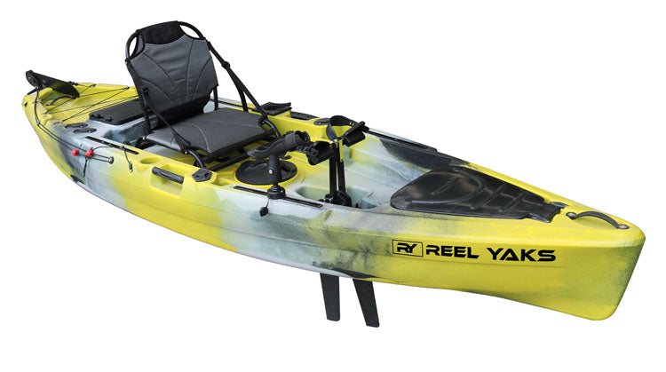 11' Rubicon Fin Pedal Drive Fishing Kayak | 500lbs capacity | oceans lakes rivers