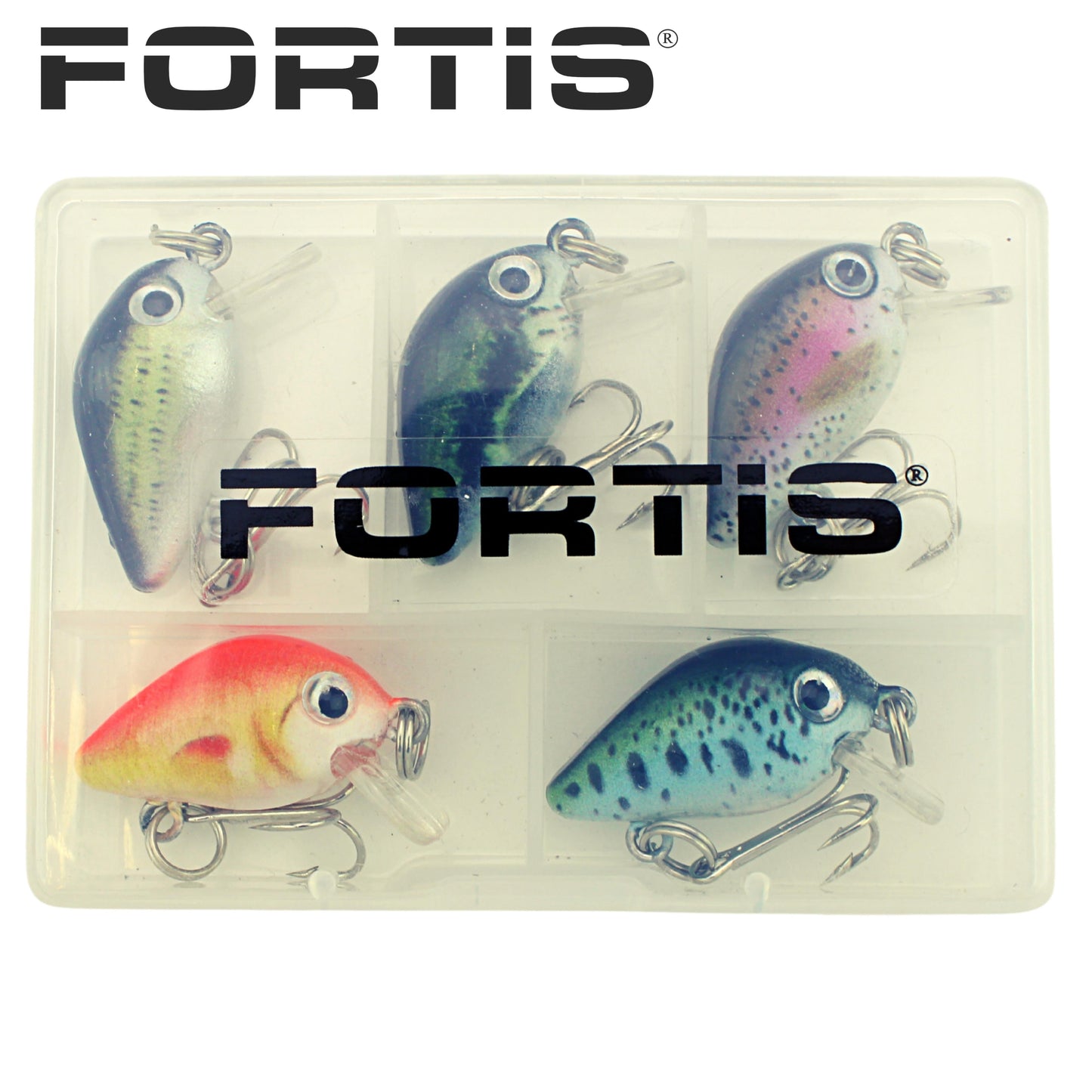 FORTIS 1" Length 5 Piece Mini Crankbait Assortment