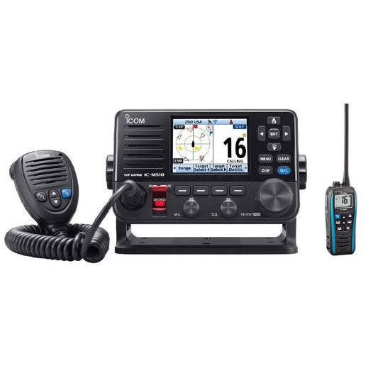 Icom M510 Plus EVO AIS VHF With NMEA2000 With M25 Promo Bundle